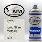 Preview: BMW, Ionic Silver Metallic, B93: 400ml Sprühdose, von ATW Autoteile West.